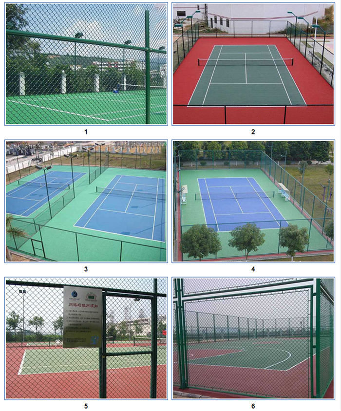 场地场馆建设-网球场围网 场地场馆建设-网球场围网