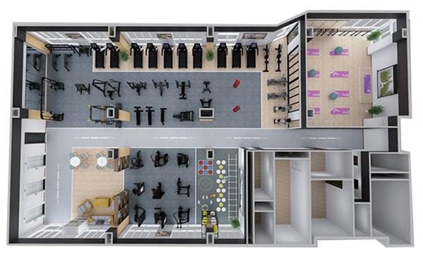 200-500平方健身房配置方案-广西开元体育健身器材有限公司 200-500平方健身房配置方案-广西开元体育健身器材有限公司